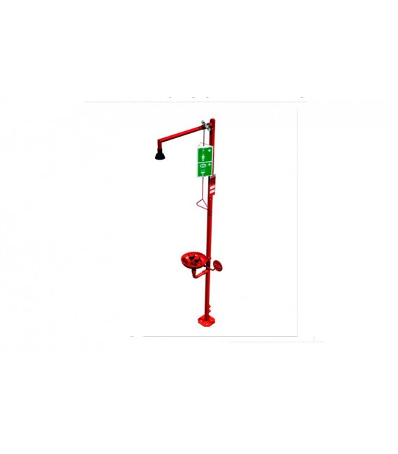 PRESTO 85671 Columna Ducha De Emergencia Y Lava-Ojos Con Recogedor