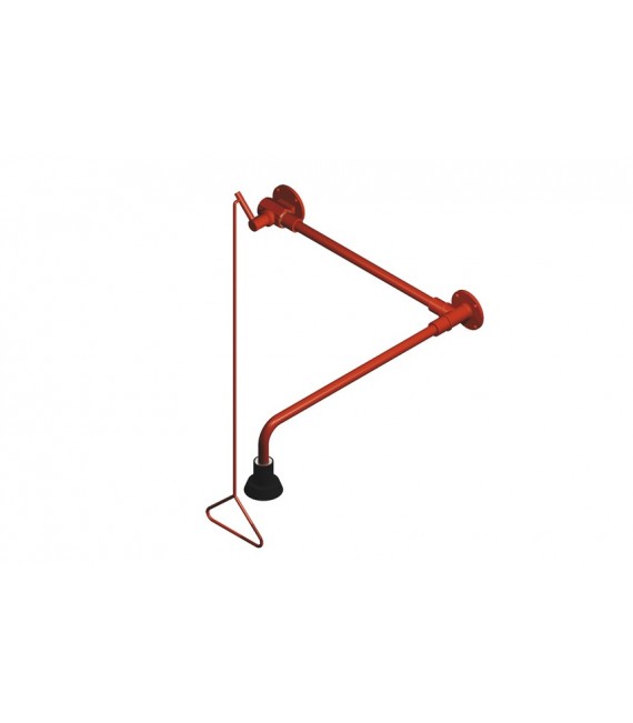 Ducha De Emergencia Montaje Mural Sobre Puerta Seguridad