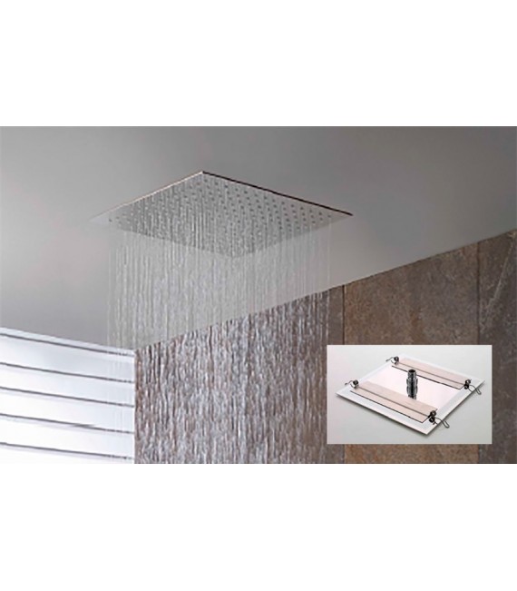 GALINDO 68440I Rociador Empotrable Techo Inox 400X400