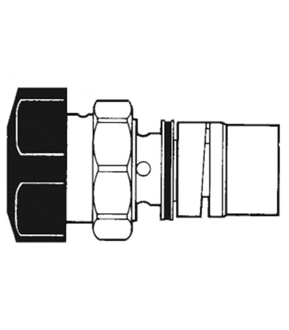 PRESTO 1020 Cabeza Alpa 80 Encastrar Negro