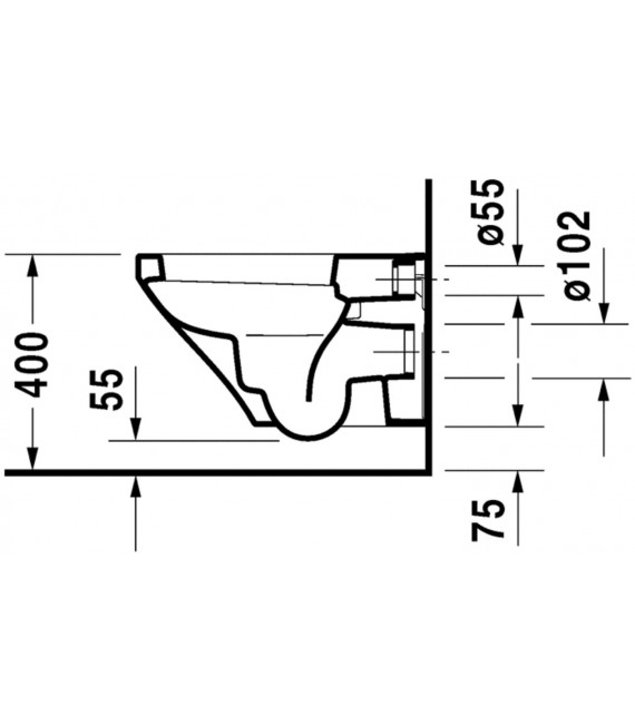 DURASTYLE INODORO SUSPENDIDO DURAVIT