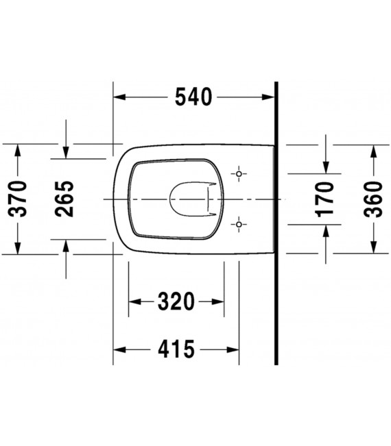 DURASTYLE INODORO SUSPENDIDO DURAVIT