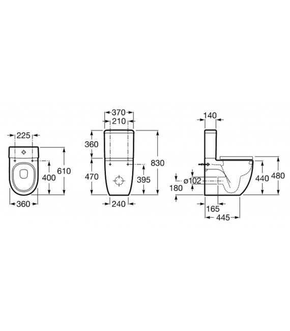 MERIDIAN CONFORT Inodoro