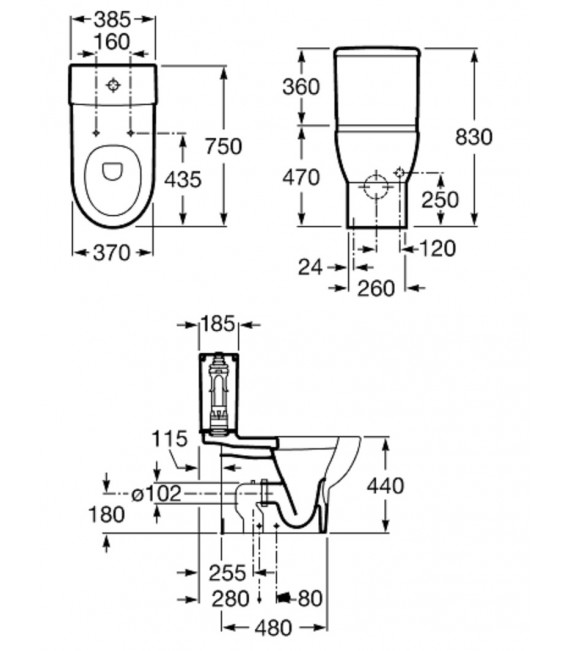 MERIDIAN Inodoro Movilidad Reducida