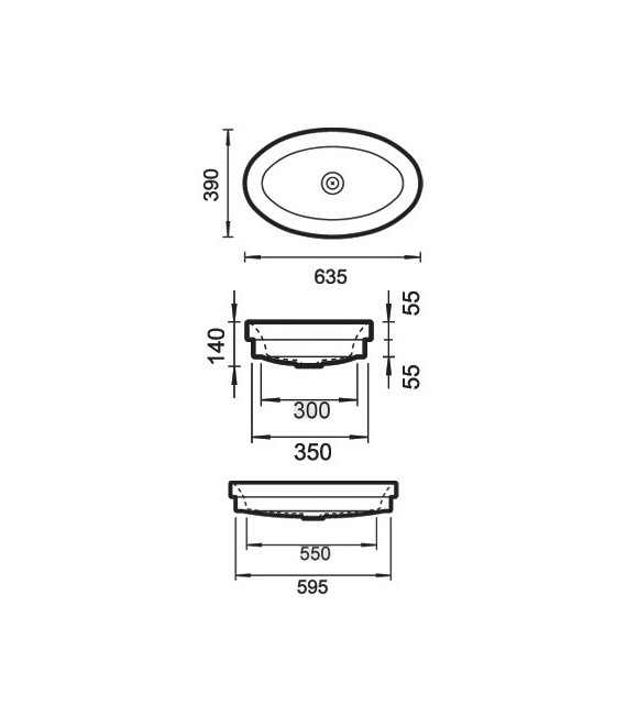 OVALO LAVABO ENCIMERA