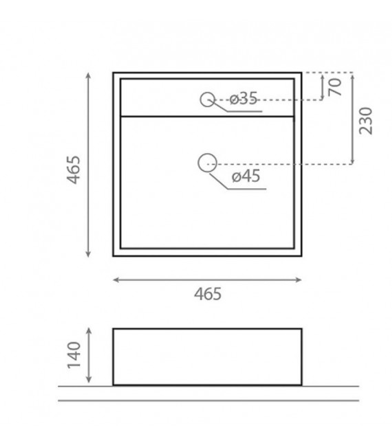 TENERIFE Lavabo Encimera