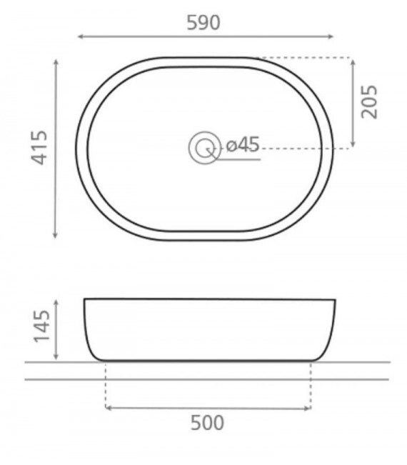 TOULOUSE Lavabo Encimera