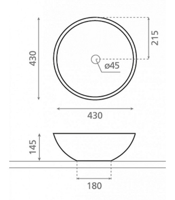 CASTELLON Lavabo Encimera