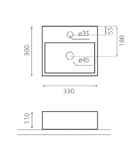 BERGAMO Lavabo Suspendido