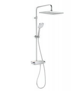 Deck SQUARE - Columna de ducha termostática con repisa