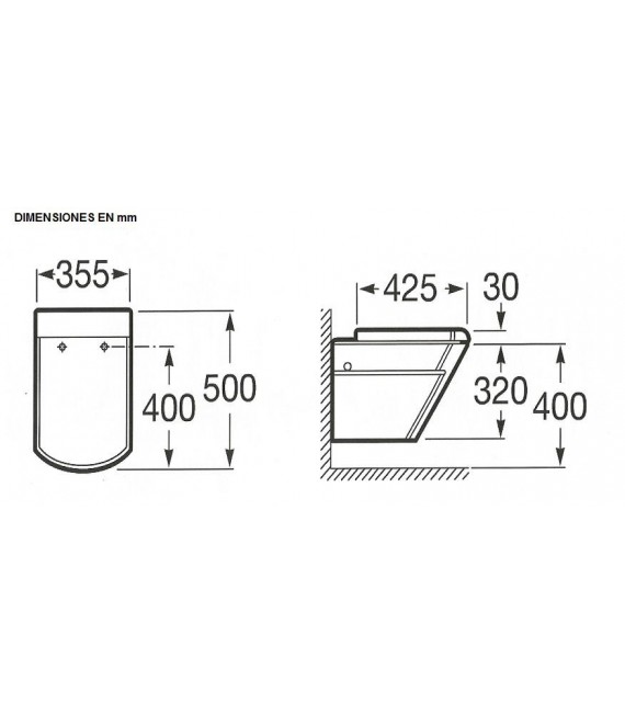 HALL Inodoro Suspendido