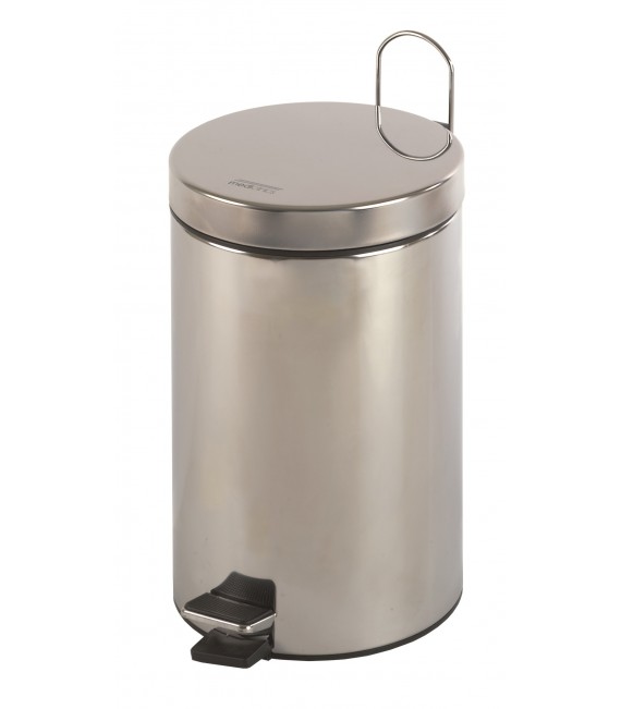MEDICLINICS PP1305CS Cubo Pedal Redondo 5L. Inoxidable Satin