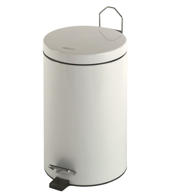 Cubo Pedal Redondo 20L Pint.Blanco