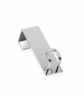 ANDREA HOUSE BA11138 Colgador Puerta 4X8X13 Cm Cromo
