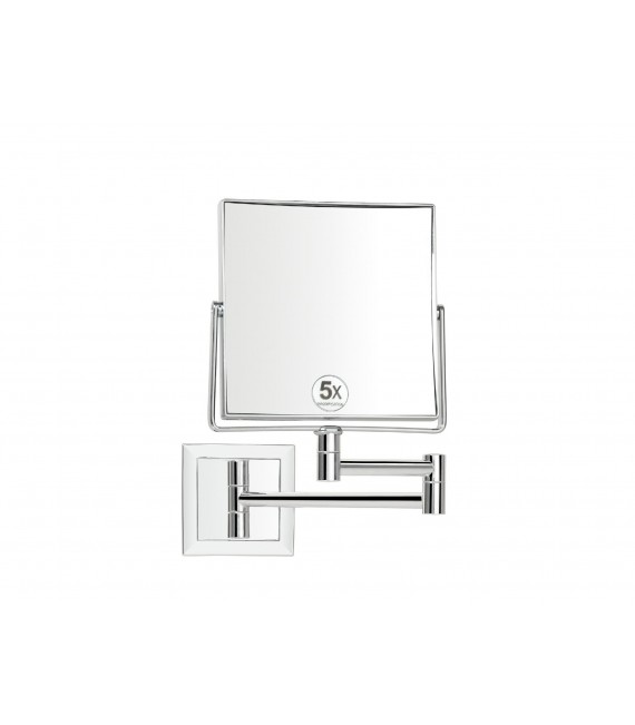 ANDREA HOUSE BA7522 Espejo De Aumento Con Brazo De 5 Aumentos Plateado