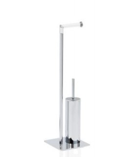 ANDREA HOUSE BA10481 Accesorio De Inodoro, Color Plateado