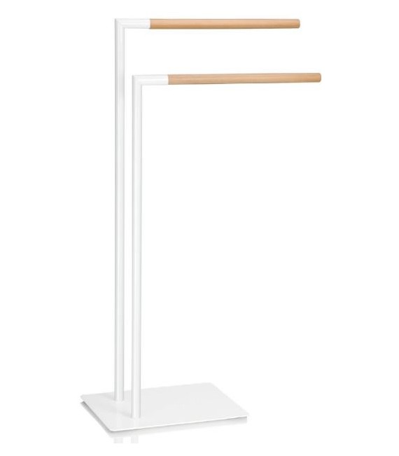 ANDREA HOUSE BA63067 Toallero Blanco/Madera Natural