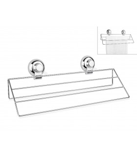 ANDREA HOUSE BA65121 Toallero Inox C/Ventosa 45X13,3X11 Cm