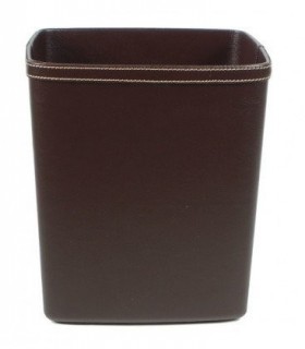 ANDREA HOUSE PA60068 Papelera Marron Efecto Piel