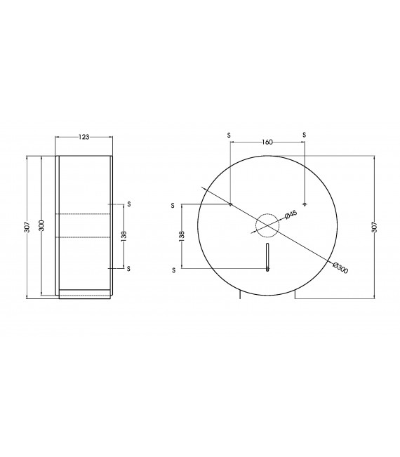 MEDICLINICS PR0789C Dispensador Papel Higiénico Inox Brillo