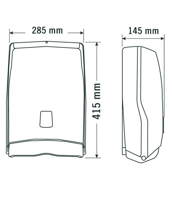 MEDICLINICS DT0505 Dispensador Toalla ABS Blanco