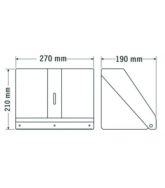 MEDICLINICS DT0518F Dispensador Papel Toalla Combi ABS