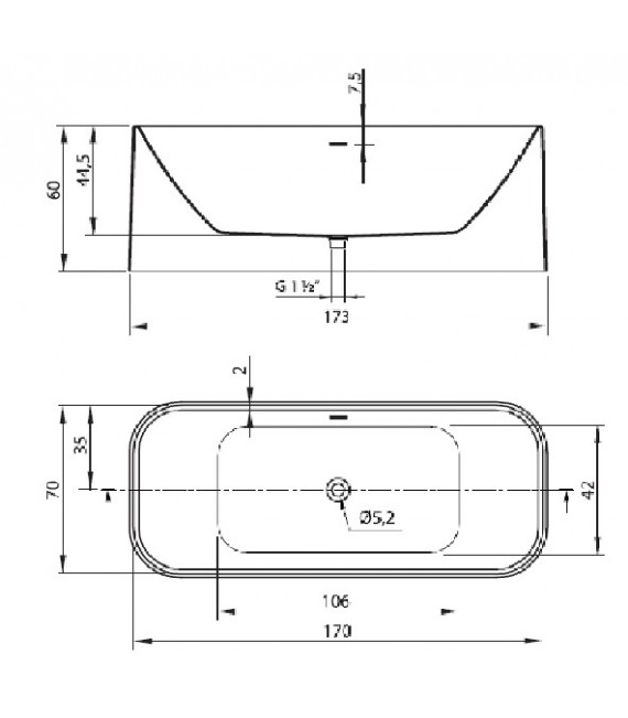ECLIPSE Bañera Exenta