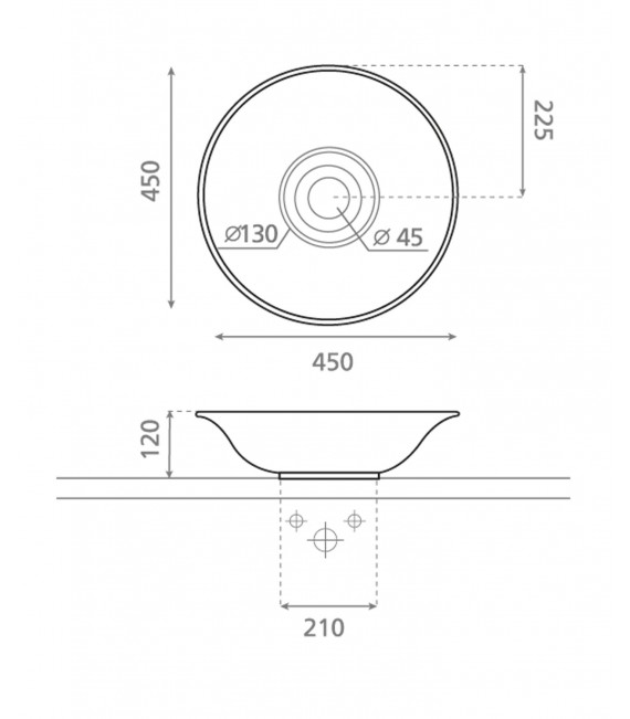 CUENCA Lavabo Encimera
