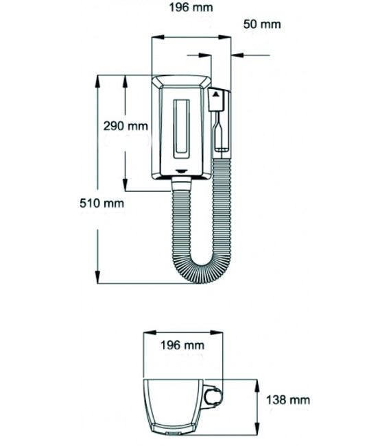 MEDICLINICS SC0004 Secador De Pelo Blanco
