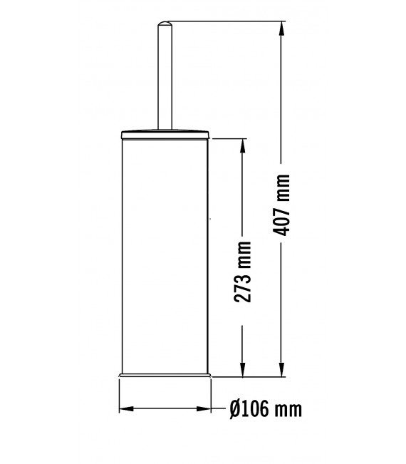 MEDICLINICS ES0968CS Escobillero acero mate