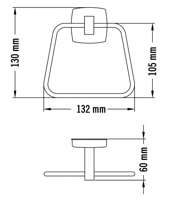 Toallero AI0115C acero Brillo