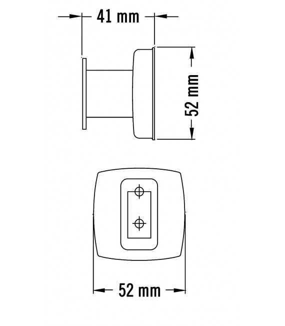 MEDICLINICS AI0033C Percha simple pared acero Brillo