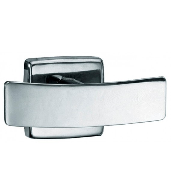 MEDICLINICS AI0036C Percha doble pared acero Brillo