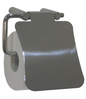 MEDICLINICS AI0080C Portarollos con tapa acero Brillo