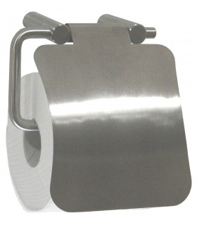 MEDICLINICS AI0080CS Portarollos con tapa acero mate