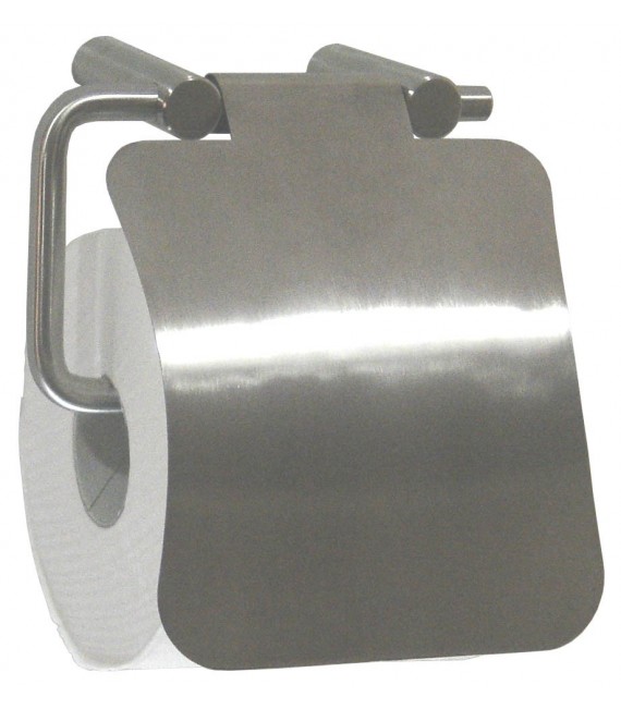 MEDICLINICS AI0080CS Portarollos con tapa acero mate