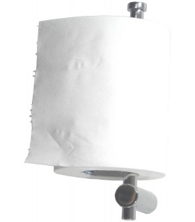 MEDICLINICS AI0100C Portarrollos de reserva acero Brillo