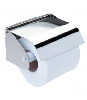 MEDICLINICS AI0129C Portarollos con tapa acero Brillo