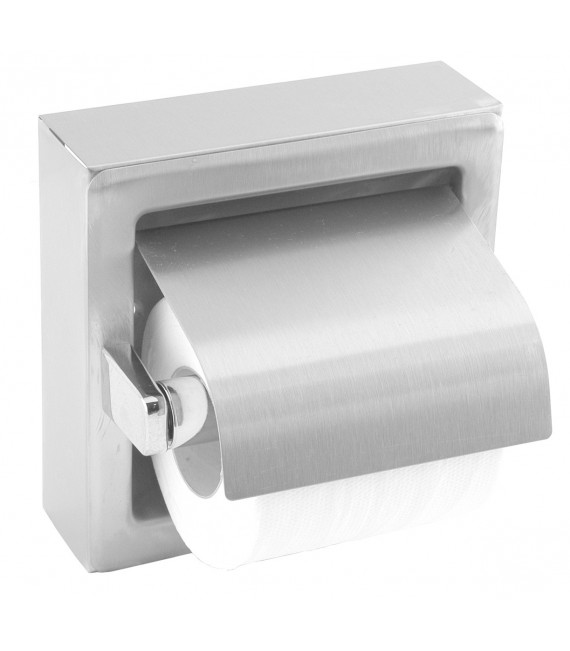 MEDICLINICS AI0310CS Portarollos con tapa acero mate