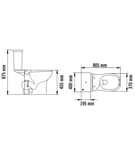 MEDICLINICS Inodoro Completo