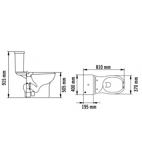 MEDICLINICS Inodoro Completo
