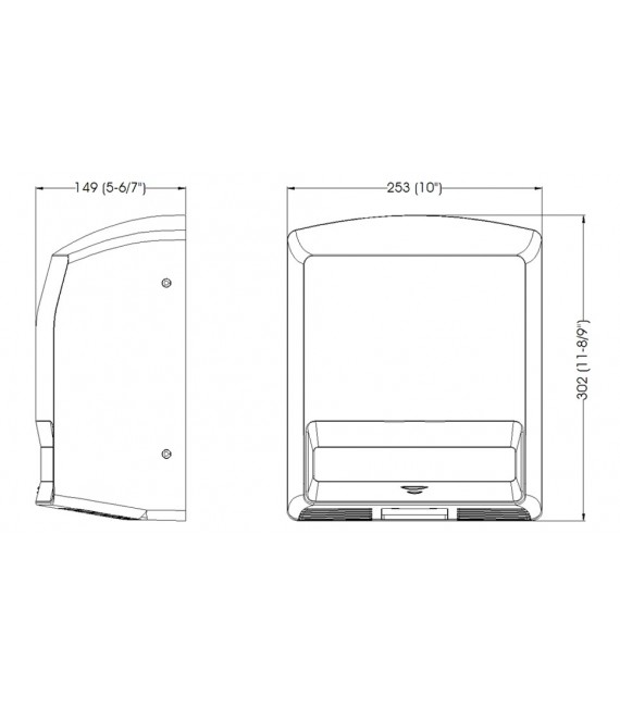 Junior Plus Secamanos Con Accionamiento Automático Abs Blanco