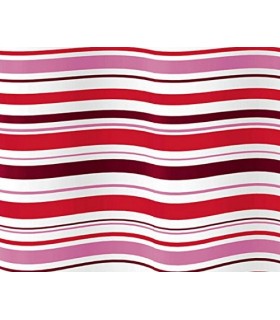 GEDY 6012773330 Cortina G-Righe Rojo 120X200