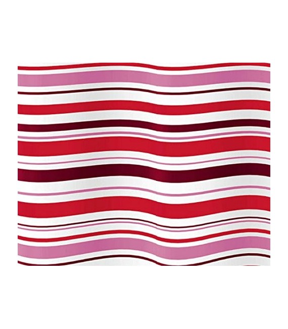 GEDY 6012773330 Cortina G-Righe Rojo 120X200