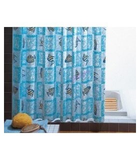 GEDY 7112022130 Cortina Ducha Oceanica Azul 120X200
