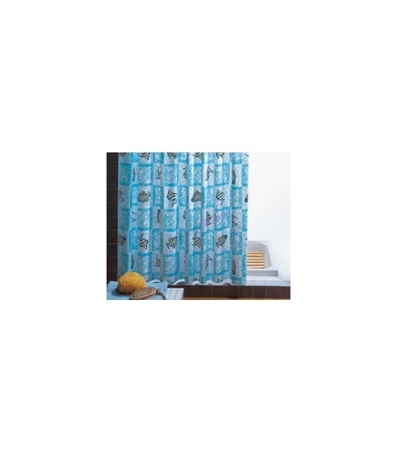 GEDY 7112022130 Cortina Ducha Oceanica Azul 120X200