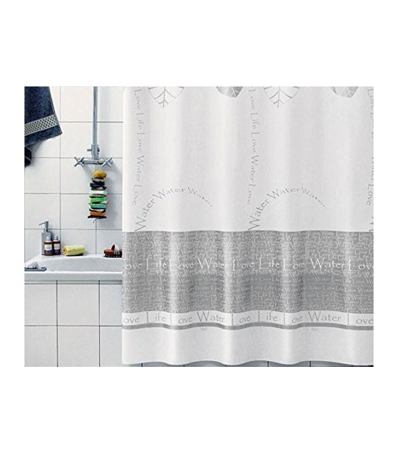 GEDY 7124062930 Cortina Vinilo G-Foglie Stese Plata 240X200