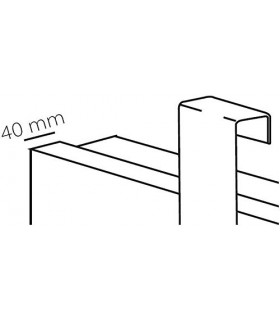 GEDY 21231300100 Hotellerie Percha cuádruple Cromo