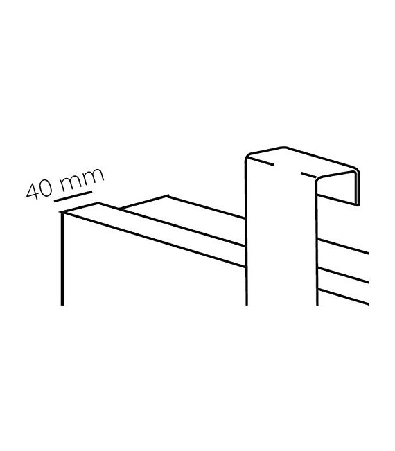 GEDY 21231300100 Hotellerie Percha cuádruple Cromo