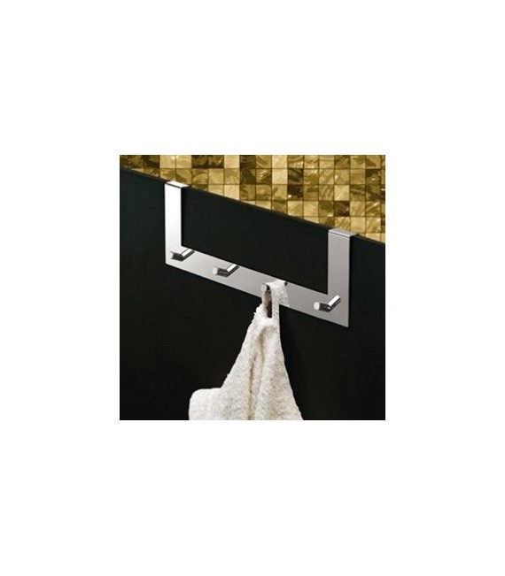 GEDY 21241300100 Gancho Cuadruple Para Colgar En Puerta